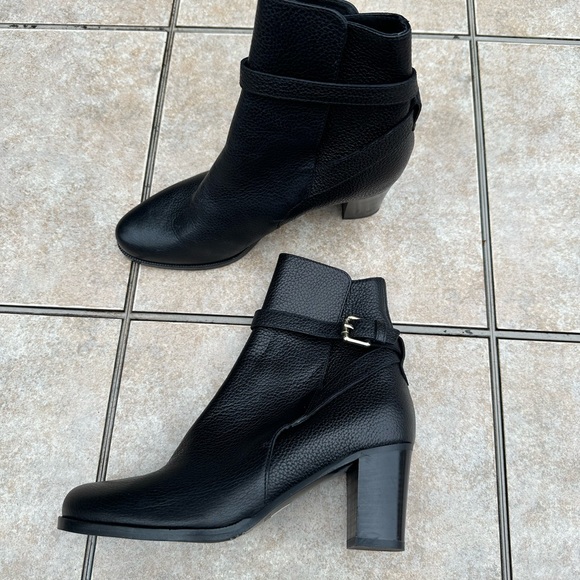 L.K. Bennett Dionne Leather Ankle Boot Black Womens - Picture 11 of 16